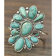 Isac Trading Turquoise Brass Cuff Bracelet 710903
