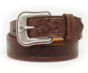 Ariat Men’s Croc Floral Western Belt