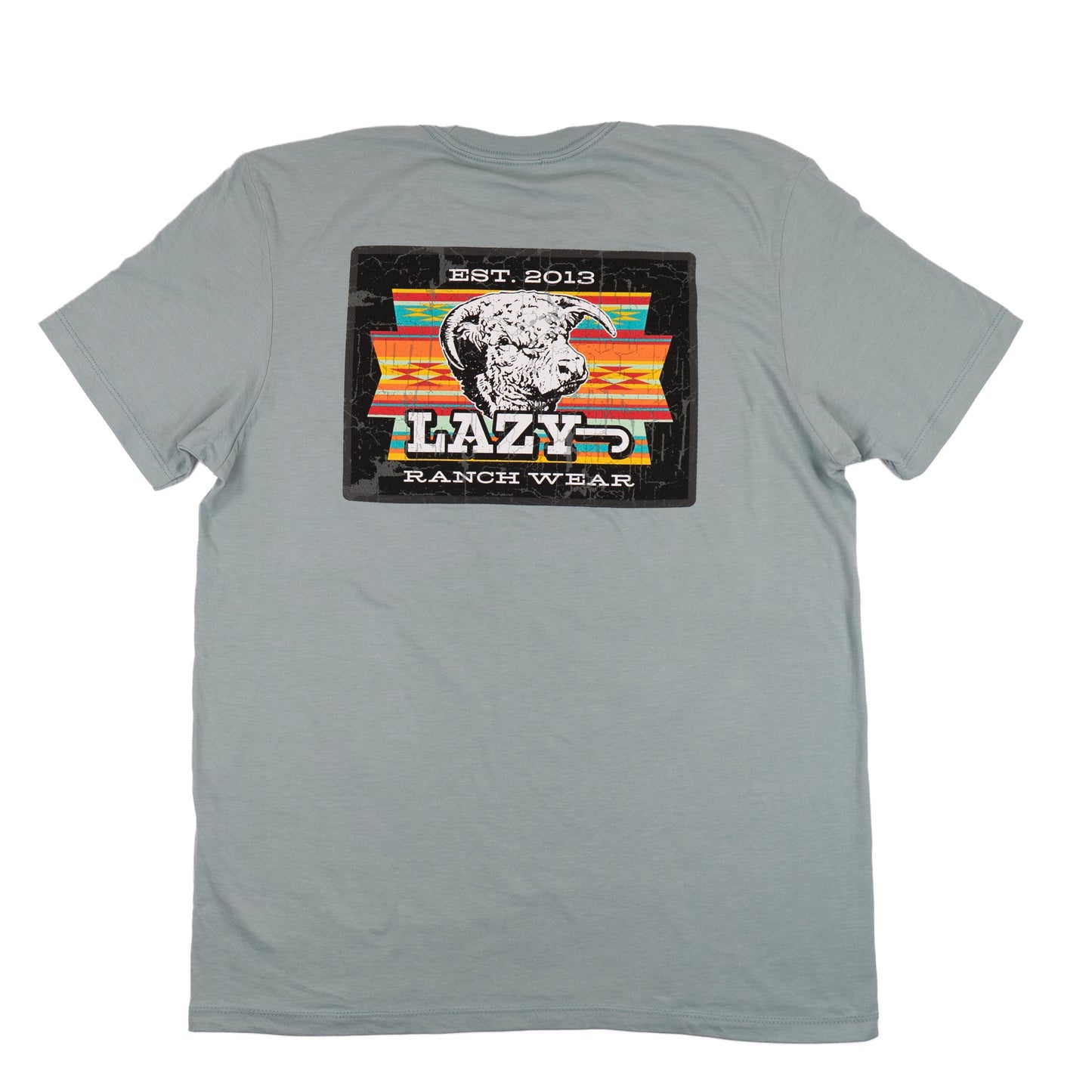 Lazy J Grey Feed Yard Graphic Tee LJSS-2518