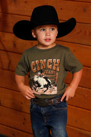 Cinch Boy's Olive Graphic Tee MTT7672064