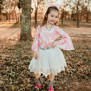 Shea Baby Toddler Girl's Grazing Horses Shirt.