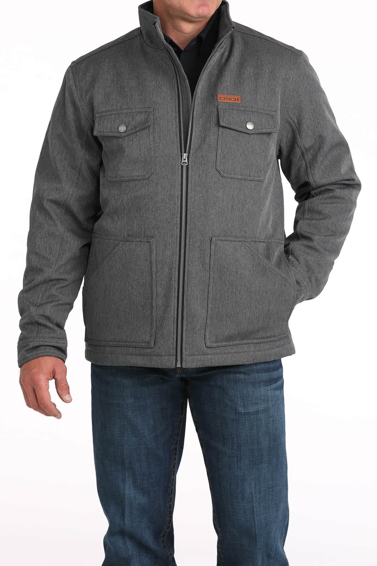 Cinch Men's Conceal Carry Charcoal Bonded Jacket MWJ1566005