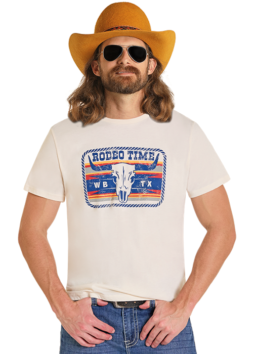 Rock & Roll Men's Dale Brisby Rodeo Time Tee BU21T07865