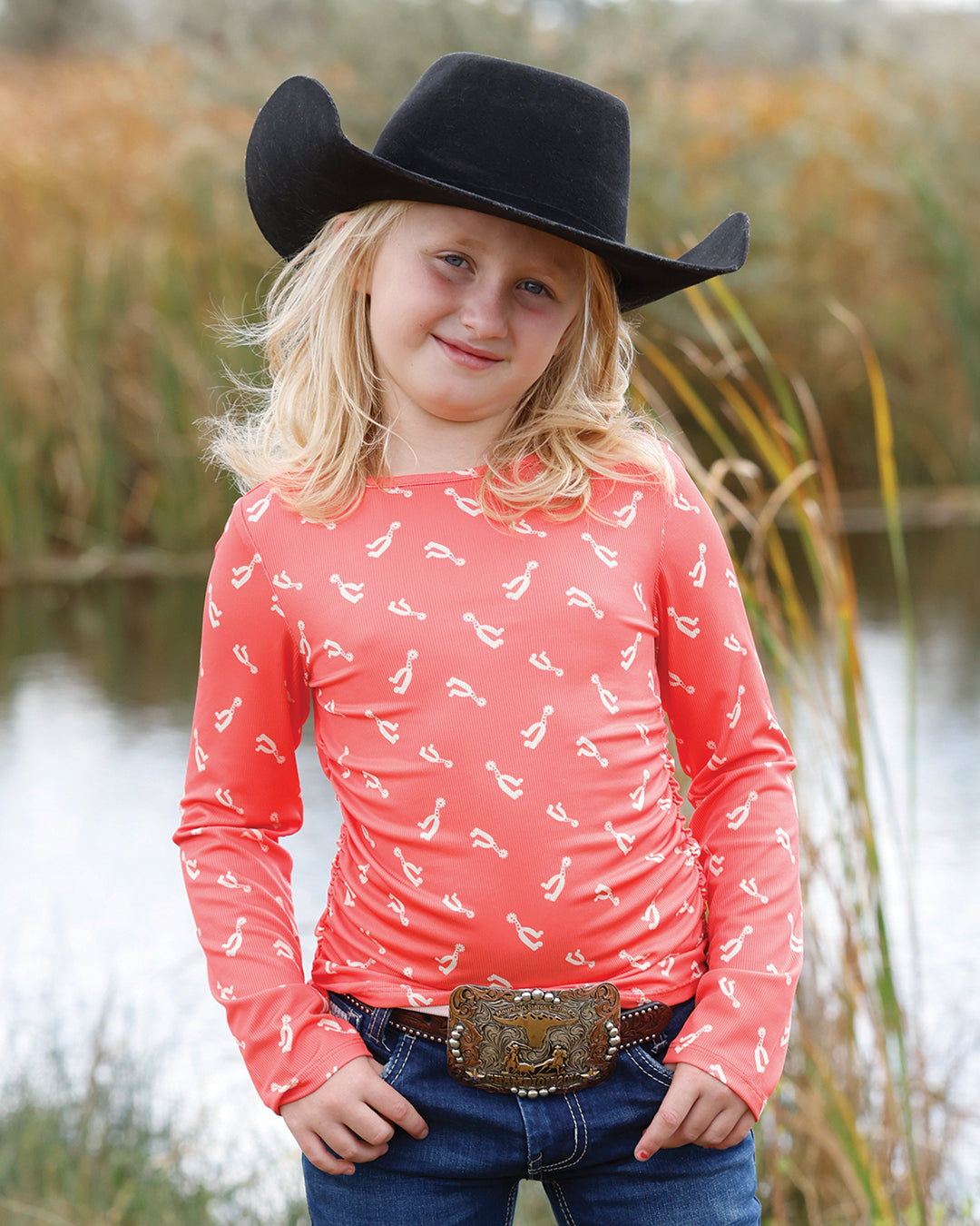 Cinch Girls Coral Knit LS CTK8022001.