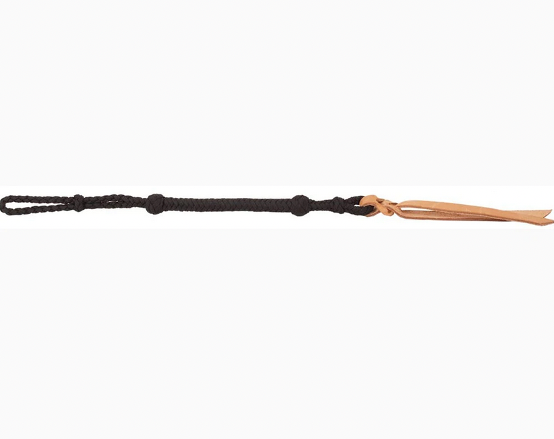 MUSTANG BRAIDED QUIRT LEATHER POPPER 3106.