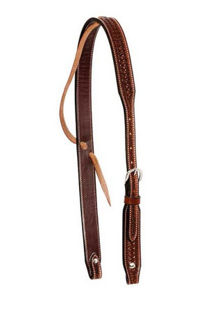 Cowboy Tack Spider Stamped Slip Ear Headstall WS2015051717114