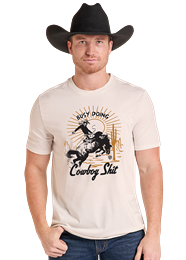 Rock & Roll Men's Bronco T-Shirt BU21T09850.