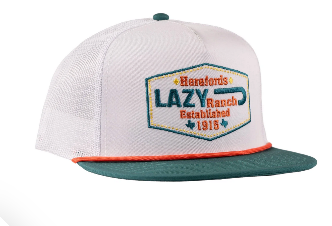 LAZY J ENCHANTED CAP WHTWHTGRN4-ENCH.