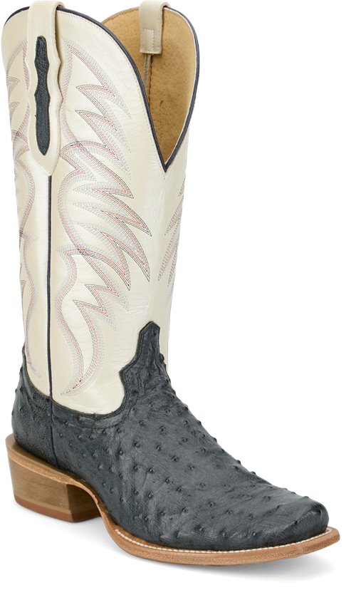Tony Lama Tyler Grey Ostrich RN3592.