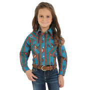 Girl's Turquoise Southwest Long Sleeve.