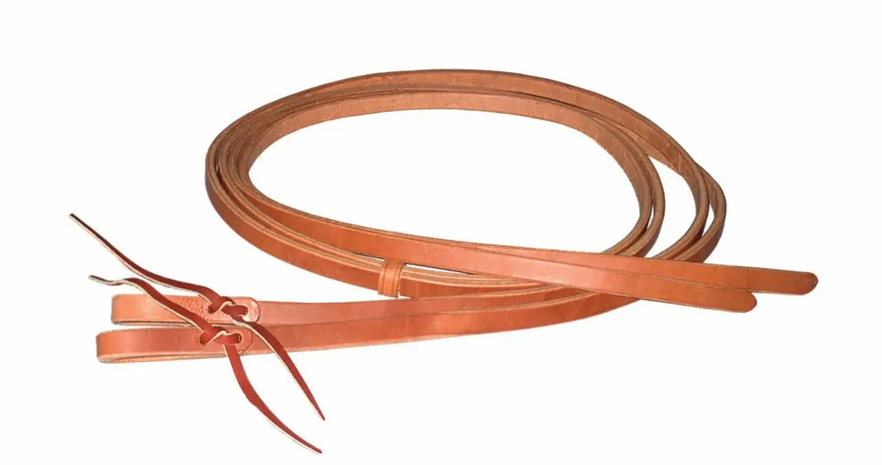 Berlin Harness Leather 3/8" x7' Split Reins.