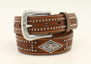 Ariat Boy's Dark Tan Basketweave Western Belt A1300808