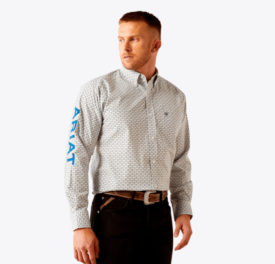 Ariat Men's Team Drew Classic Fit Button Down Shirt.