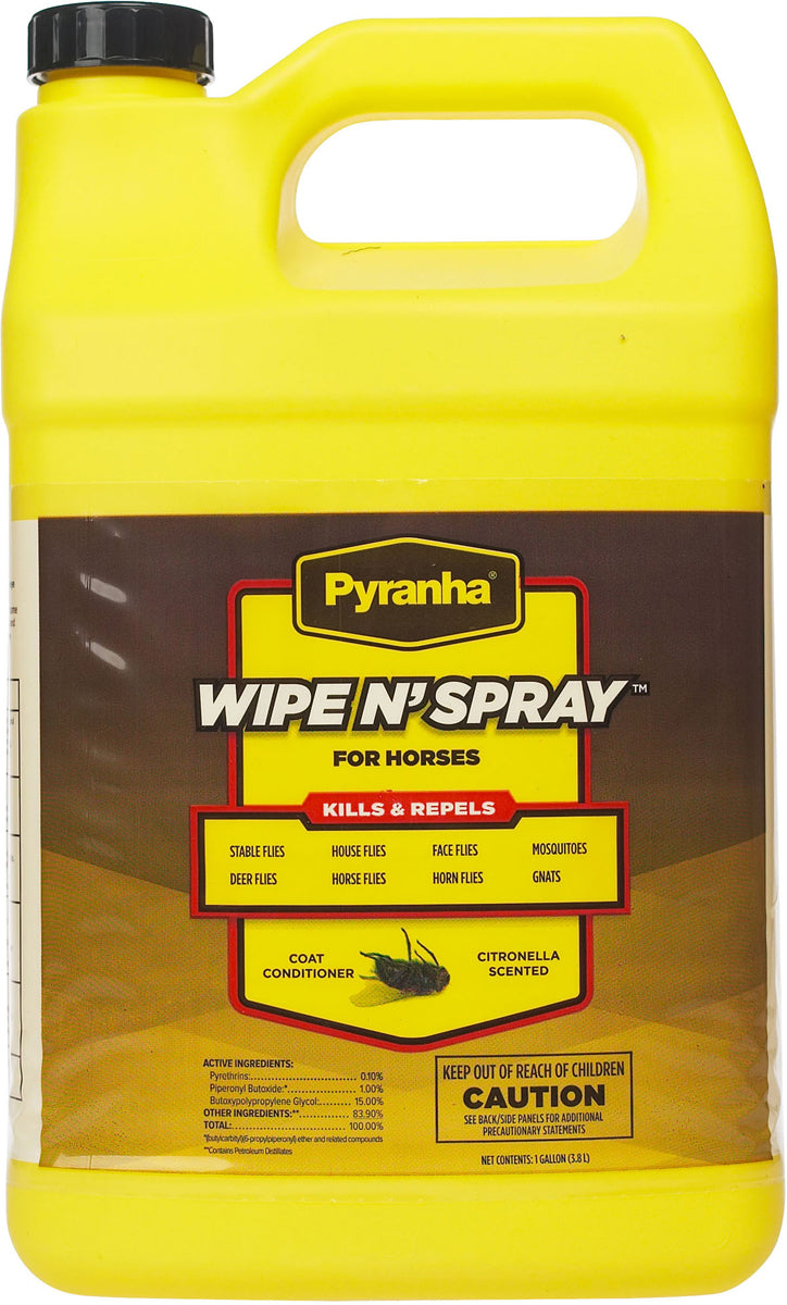 Pyranha Wipe 'n Spray Equine Bug Spray REV612016