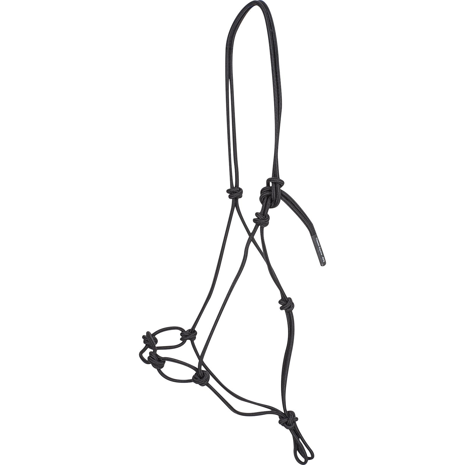 Classic Equine Chain Tied Rope Halter HALTERCLBK