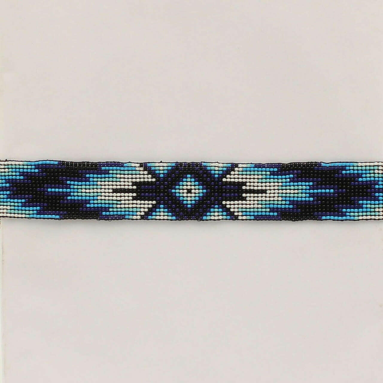 Twister Sky Blue Beaded Hatband.