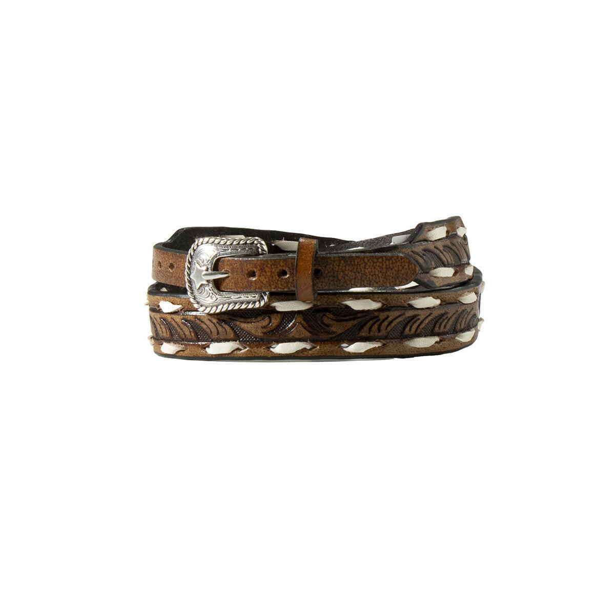 Twister Scrolling Leather Hatband.
