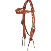 Martin Chestnut Backstitch Brow Band Headstall HBGCSTBS