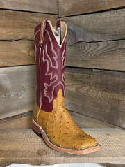 Anderson Bean Men's Tan Full Quill Ostrich Boot 360531
