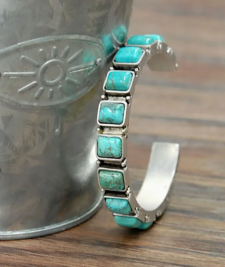 TURQ CUFF BRACELET 710658.