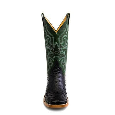 Horse Power Men's Black Ostrich Boot.