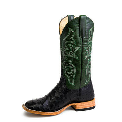 Horse Power Men's Black Ostrich Boot.