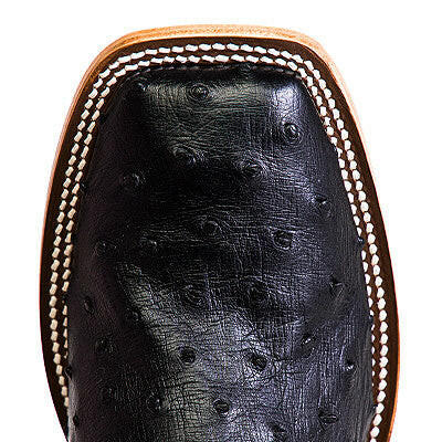 Horse Power Men's Black Ostrich Boot.