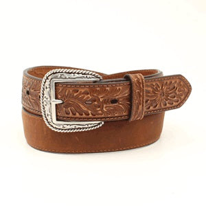 Ariat Men's Brown Tooled Western Belt A1035244 C4
