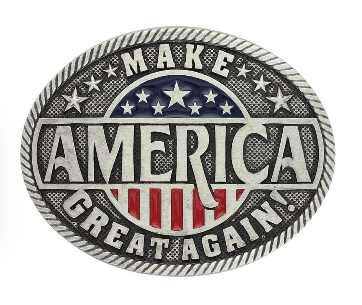 Montana Silversmiths Make America Great Again Attitude Buckle A668