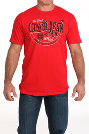 Cinch Men's Red Graphic Tee MTT1690699