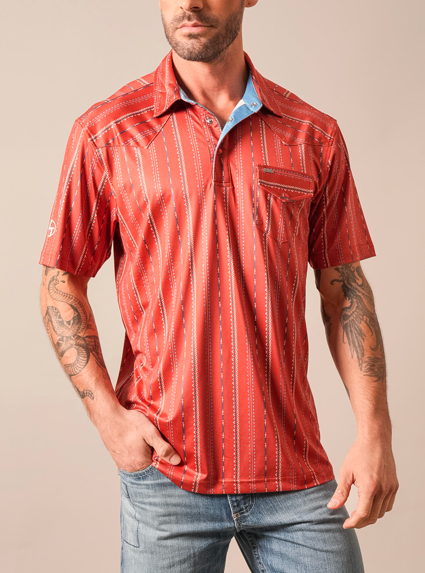 Kimes Ranch Mens ZT Z-Stripe Polo.