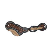 Professional's Choice Men's Floral Roughout Spur Strap 3P9020BLA-M