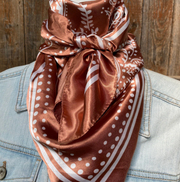 Rodeo Drive Copper Floral Wild Rag WR3381