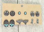SP Sophia Collection Boot Stitch Assorted Earrings E17892SB