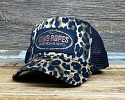 King Ropes Patch Trucker Leopard Cap.