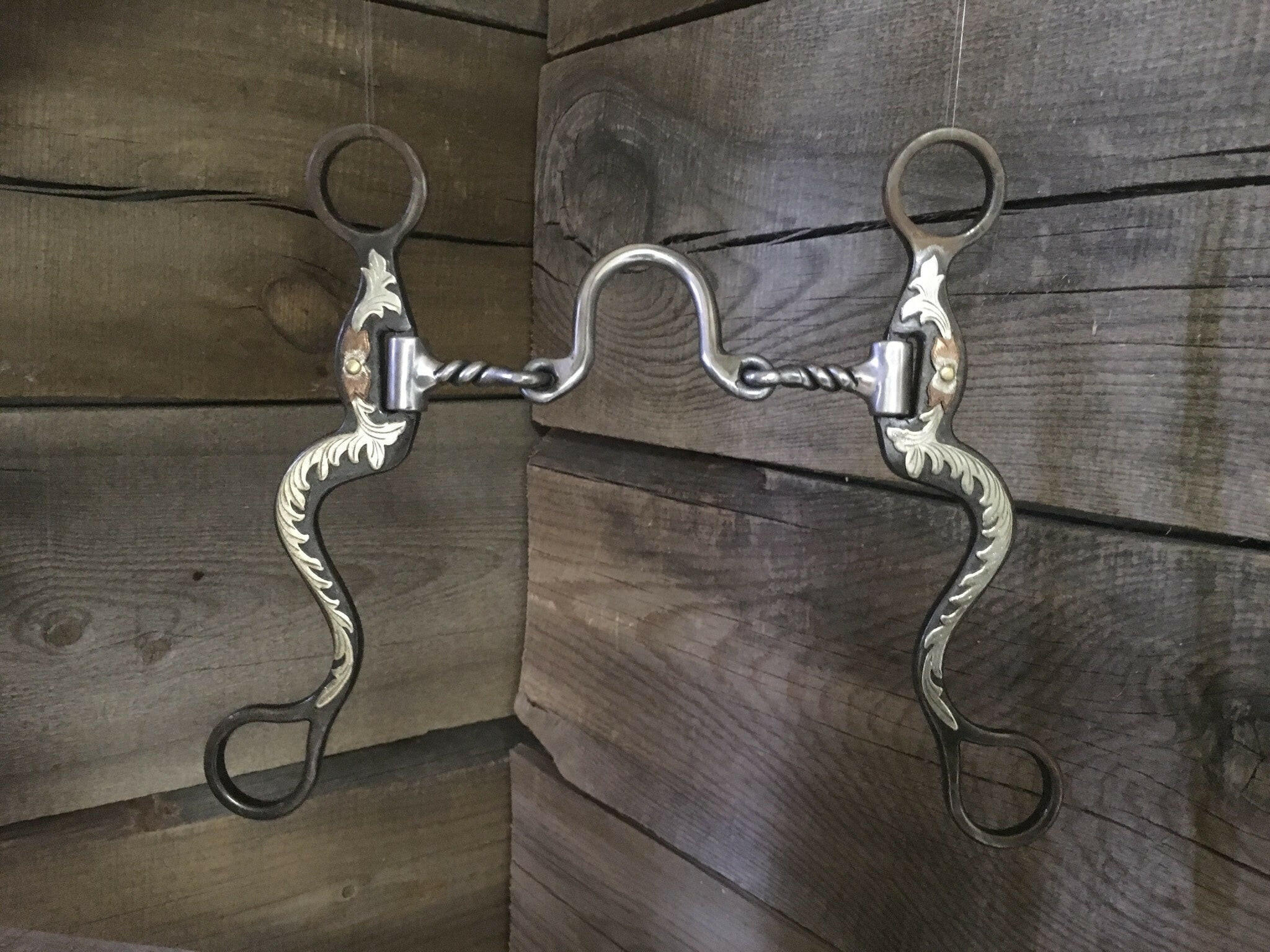 8” Cavalry Cheek Ported Twisted Wire Bit.
