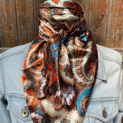 Rodeo Drive Tan Paisley Wild Rag WR907