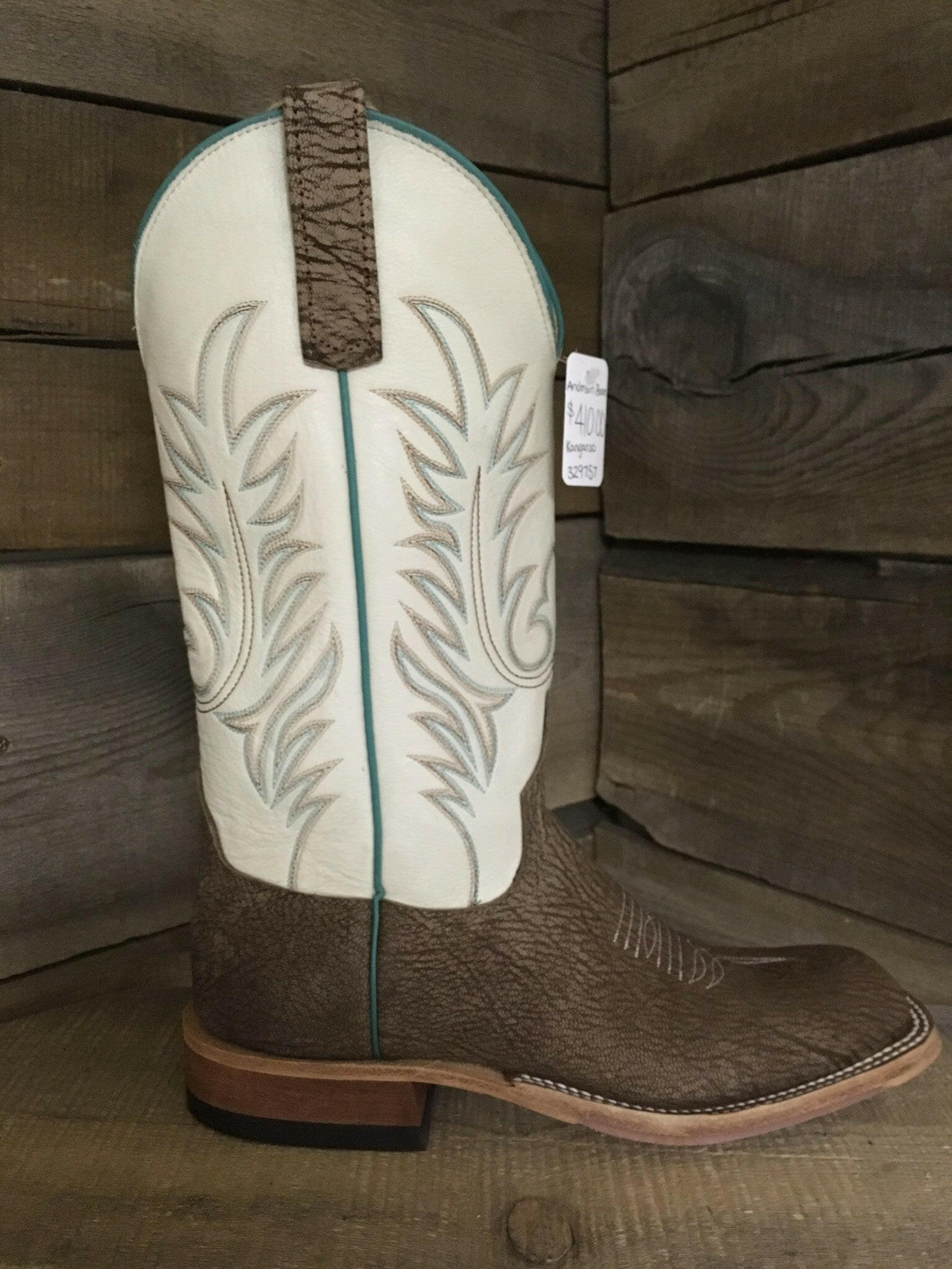 Anderson Bean Women's Chocolate Dixie Kangaroo Boot.