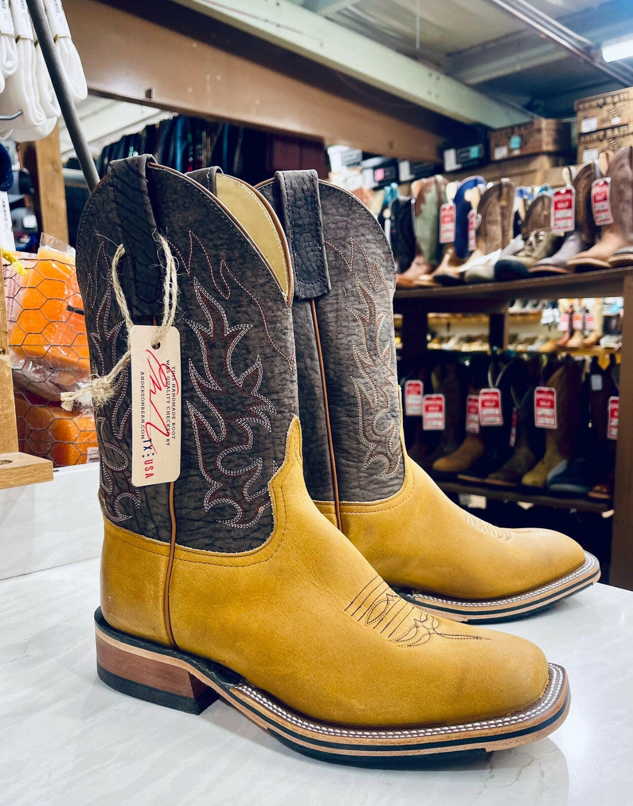 Anderson Bean Men's Crazy Horse Bison Boots.