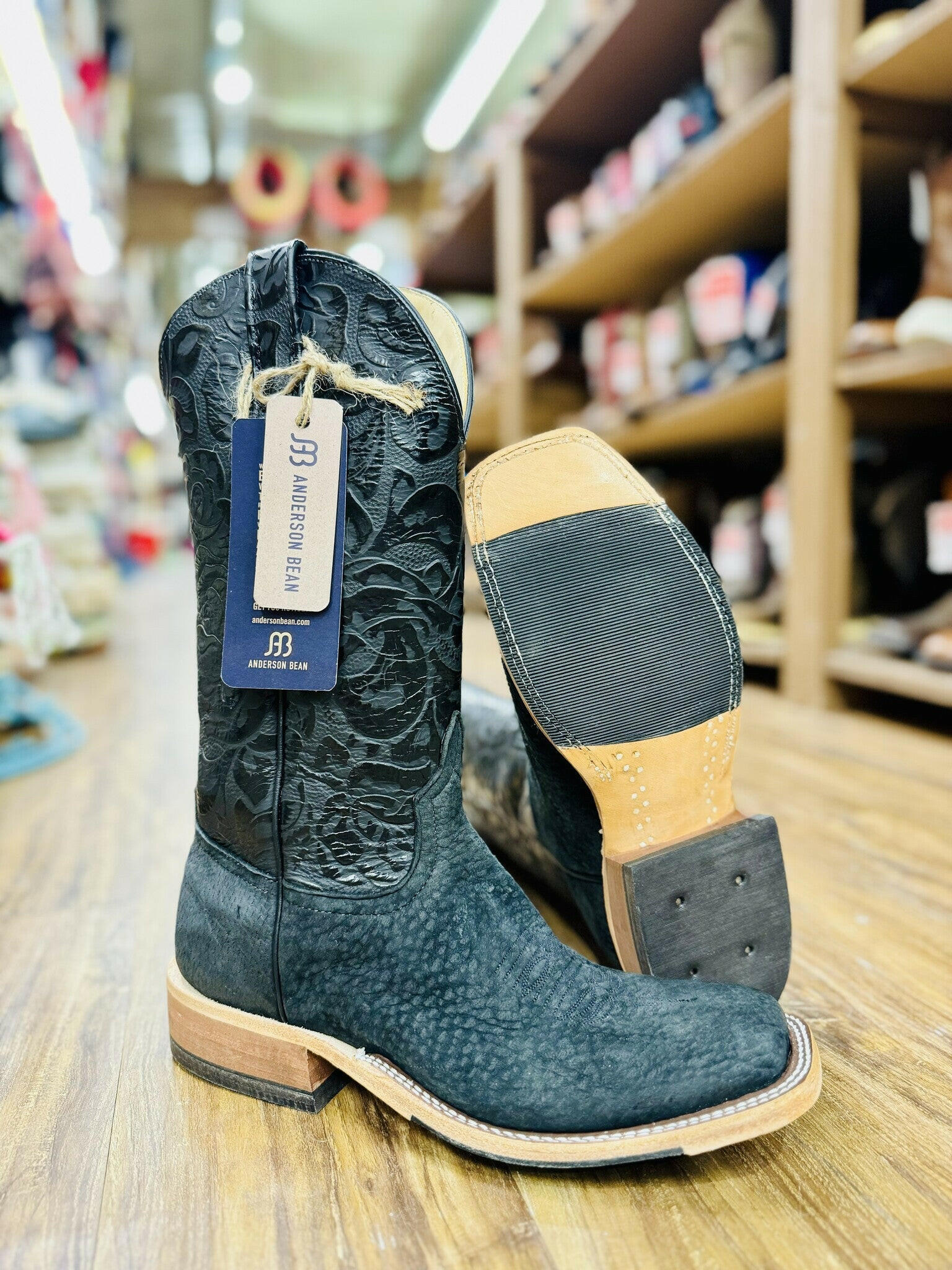 Anderson Bean Men's Black Carpincho Boot.