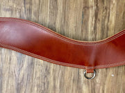 Berlin Chestnut Leather Steer Tripping Collar.