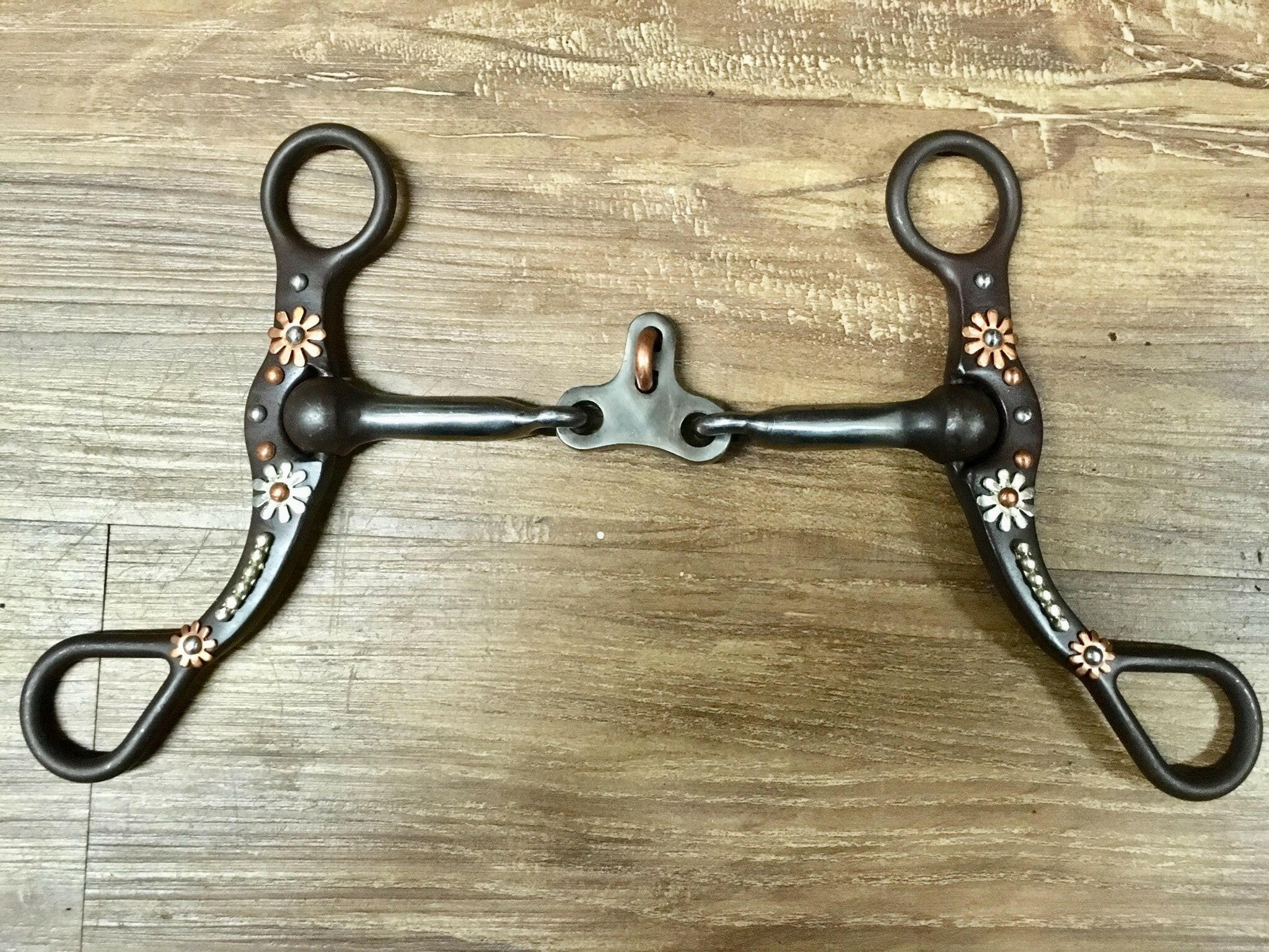 AHE Copper and Silver Flowers Floating Spade Bit.