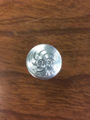 XSmall Raised Silver Engraved Plain Border CS Concho.