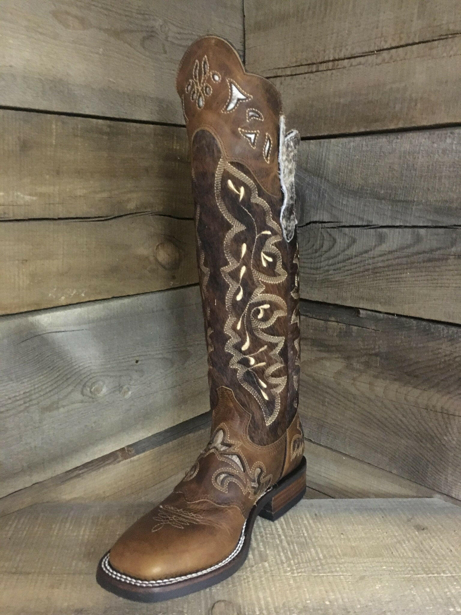 Lacy Boots Women's Cowhide Tall Boots.