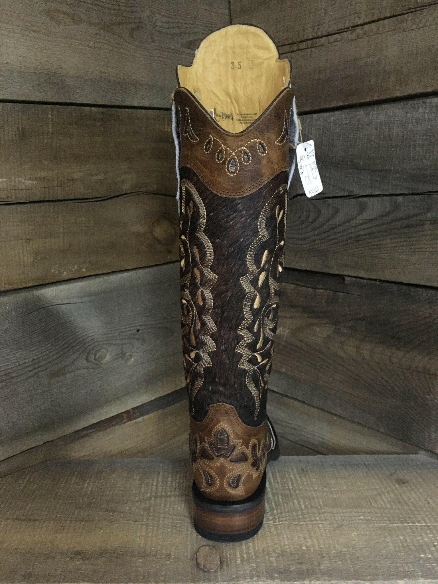 Lacy Boots Women's Cowhide Tall Boots.