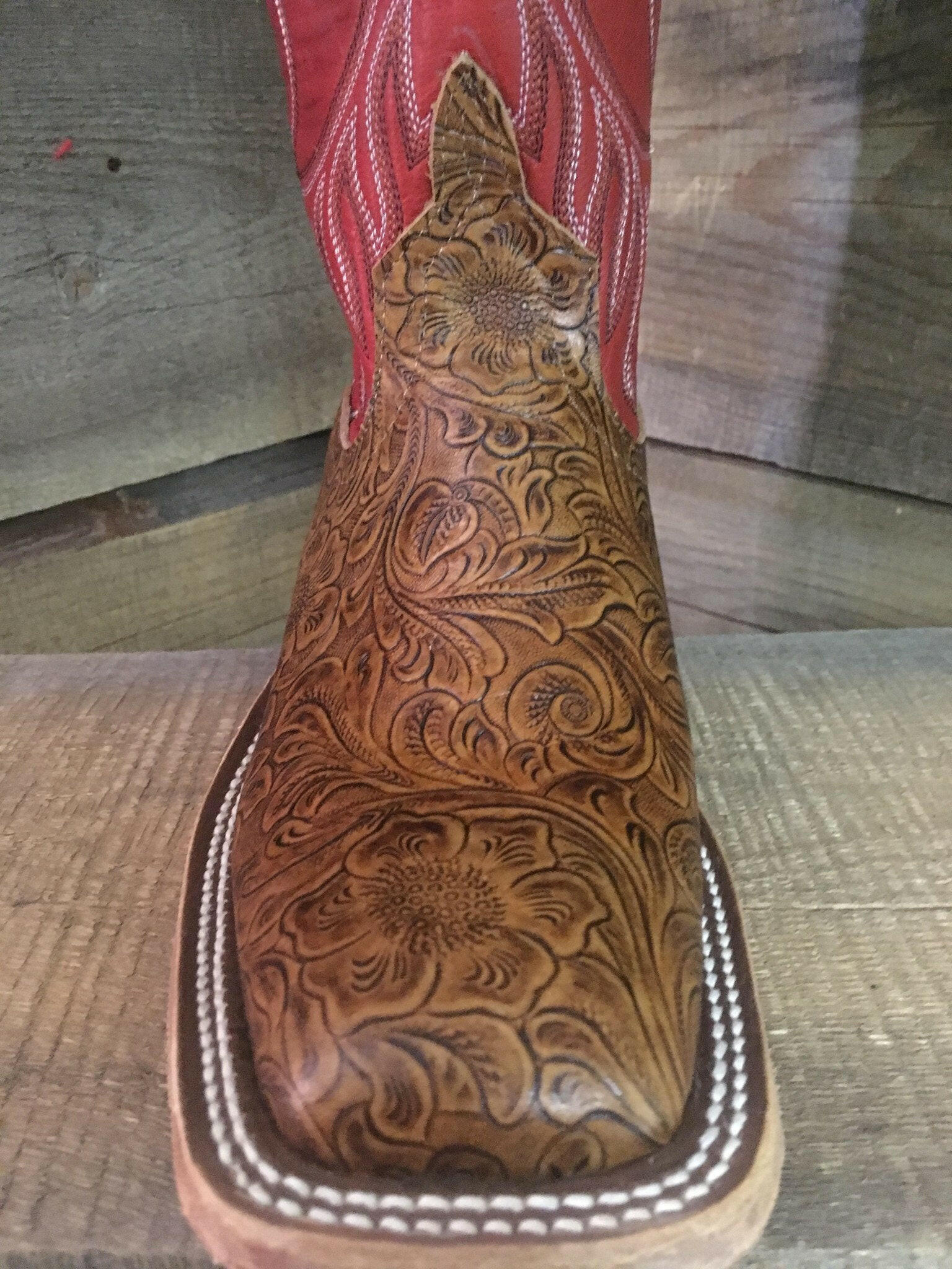 Anderson Bean Women's Red Fools Gold Boot.