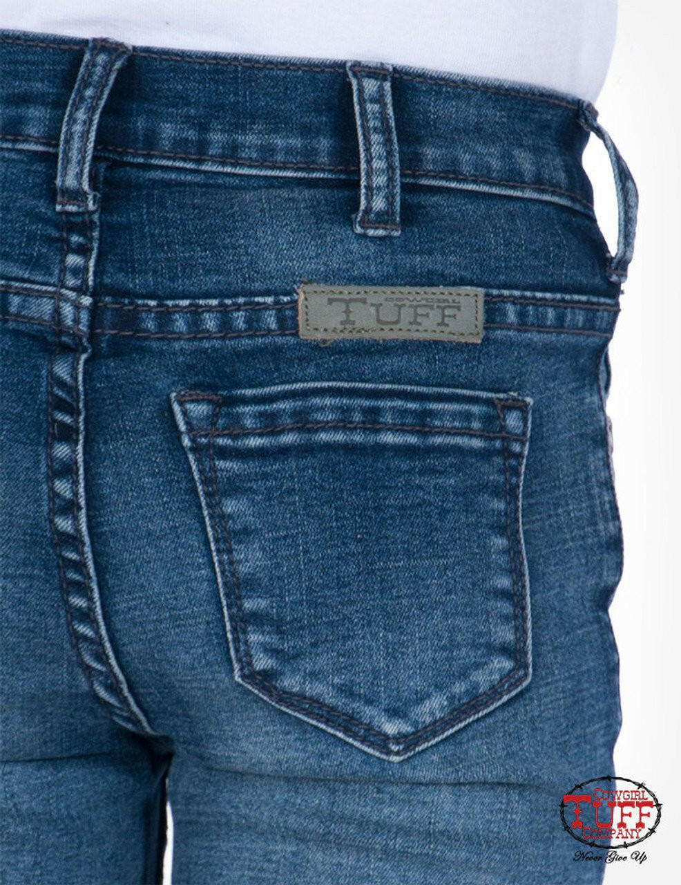 Cowgirl Tiff Girl's Just Tuff Trouser Jeans.