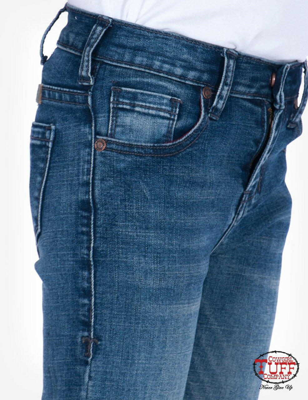 Cowgirl Tiff Girl's Just Tuff Trouser Jeans.
