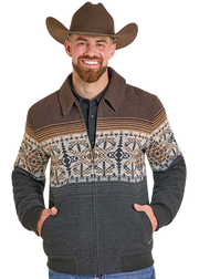 Powder River Men's Border Jacquard Bomber Jacket DM92C06166