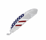 Montana Silversmiths Stars & Stripes USA Flag Hat Feather